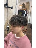 ソフトスパイラルパーマ　メンズパーマ　メンズカット