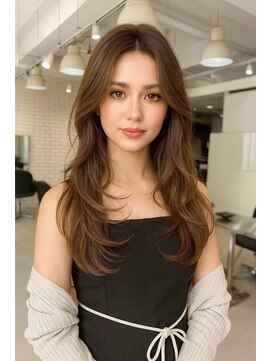 リコヘアー(LiCO HAIR) 那覇/イメチェン/ピンクベージュ/アンブレラカラー/前髪