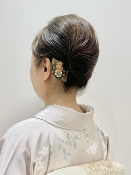 アンベリールフルー(EMBELLIR fleur) 訪問着ヘアスタイル 華やかで上品な和装アレンジ