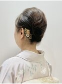 訪問着ヘアスタイル 華やかで上品な和装アレンジ