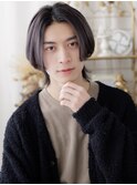 ナチュラルセンターパート小顔ハッシュカットa大宮20代30代40代