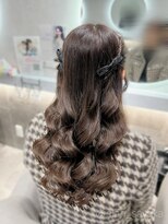 ヘアセット クラン ルシェ 心斎橋玉屋町店(hair set Clan luce) ねじりハーフツイン/心斎橋ヘアセット