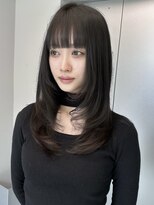ヌヌ 渋谷 原宿 明治神宮前(nunu)&nbsp;レイヤーカットウルフカットボブグレージュオリーブべージュ