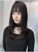 レイヤーカットウルフカットボブグレージュオリーブべージュ