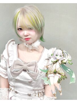 ディア(.eer) ハイトーンデザインカラー×ショートウルフ
