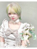 ディア(.eer) ハイトーンデザインカラー×ショートウルフ