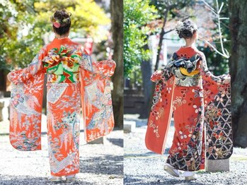Bes【天王町/西横浜】着付け/ヘアセット/パーソナルカラー/メイクレッスンの写真/大切な日の着付けはBesへ！診断を活かしたトータルプロデュースで、一生の思い出を最高に美しく。