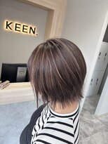キーン 渋沢(KEEN.)&nbsp;白髪ぼかしハイライト/ベージュ/20代/30代/40代/ハイライト
