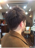 ツーブロックショート
