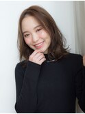 【若井】センター分け小顔ミディ