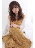 【ふんわり可愛い】大人カールロング×モカベージュ