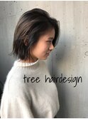 ノンブローでおさまる大人 ショート 『Tree hairsalon 』本厚木