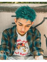 オーシャントーキョーオーバー 渋谷(OCEAN TOKYO OVER)&nbsp;ターコイズブルースパイキーショート