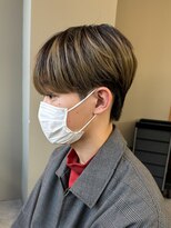 エルマーク(L-MARK) マッシュウルフメンズカットスパイラルパーマツイスパ波巻き