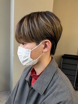 エルマーク(L-MARK) マッシュウルフメンズカットスパイラルパーマツイスパ波巻き