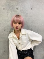 ザ ドット(THE DOT) ピンクカラー×切りっぱなしカット×ぷっつりカット