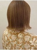 イロリドカラー、外はねスタイル