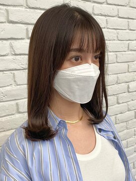 ディフィーノ 青山(DIFINO) 【DIFINO 青山】艶髪ミディ×ナチュラルブラウン