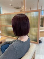 アドラーブル 長岡リップス旭岡店(adorable)&nbsp;ぷつっとボブ×チェリーレッドカラー