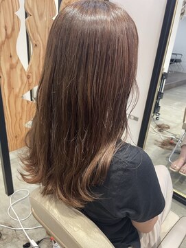 サンタフェ 岐阜島店(Santa'Fe) Santa'Fe式脱白髪染め白髪ぼかしカラー/ロング