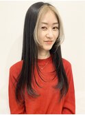 【松戸　石山】バングブリーチ前髪カラーロングシャギー
