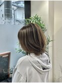 レイヤーボブ×グレージュカラー×20代30代40代(梅岡)
