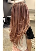 リーラ(Lila) バレイヤージュ×ピンクベージュ×キッズ