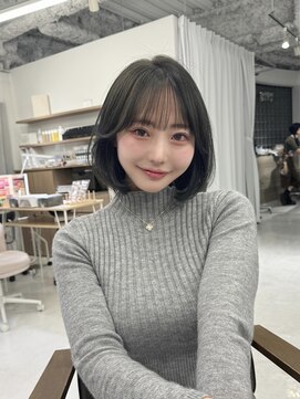 ハピネス 梅田茶屋町店(HAPPINESS) 韓国ボブ/髪質改善/顔まわり/ブリーチなし/グレージュ