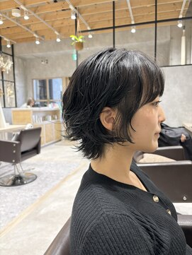 トマト(TOMTO) 【RYOHEI】ニュアンスパーマ_黒髪パーマ_ショートボブ