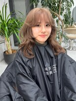天神美容室&nbsp;【KASUMI天神美容室】ベージュハイトーン×海外レイヤー
