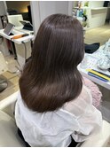 大人可愛いブリーチなしラベンダーグレージュカラー