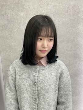 ヘアサークルジープ 千舟町店(hair circle geep) 韓国風ブルーブラック