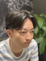 ヨシザワインク プレミアム 横浜 桜木町店(YOSHIZAWA Inc. PREMIUM)&nbsp;メンズツーブロックセンターパートスタイル