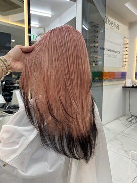 ラピス 渋谷本店(Lapis) エンドカラー/ピンクカラー/レイヤーカット/デザインカラー