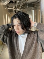 スクリーン(SCREEN)&nbsp;MEN’S HAIR/ブルーブラック/フェザーパーマ/三宮/元町/居留地