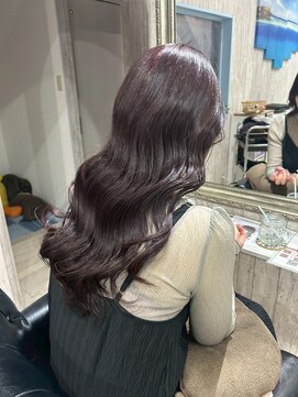 パーミルヘアーピピ(permille hair pipi) ロング×バイオレット×グレージュ