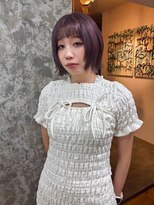 ニードジェリコ(NEED JERICHO)&nbsp;ブリーチありラベンダーグレージュにショートウルフヘア