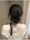 大人可愛いシニヨン