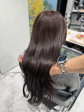 リアン バイ キートス(Lien by kiitos) ピンクラベンダー/髪質改善/秋冬カラー/艶髪/ブリーチなしカラー