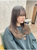 ブリーチハイライト髪質改善ダブルカラーレイヤーカット/本厚木
