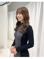 ハーツオオサカ(HE:ARTS OSAKA)&nbsp;韓国トレンド柔らかベージュでのナチュラルロング