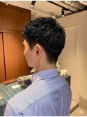 メンズショート×ナチュラルウェーブ