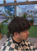 波巻きパーマ