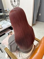 リッツ 岡崎緑ヶ丘店(Ritz) チェリーレッド_艶カラー_ロングレイヤー_R8105