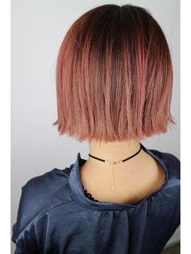 ジャコ ヘアー(jako HAIR) 【jako】切りっぱなしボブ ピンク