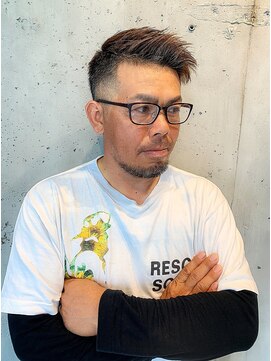 ラグシス ザ バックルーム(LUXIS THE BACK ROOM) フェード×アシメショート  【立川/メンズ】