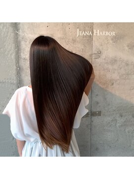 ジーナハーバー(JEANA HARBOR) ロングヘア・ウル艶・美髪・グレージュ・ベージュ