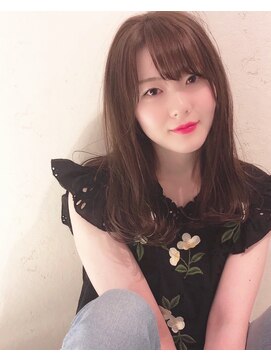 ザブックハンドサロン(The book hand salon) ラベンダーアッシュ×セミロング