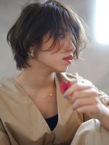 ヘアーループレル(Hair ruup Rell design works)&nbsp;アッシュグレージュのショートスタイル