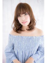ミック ヘアアンドビューティー 大山店(miq Hair&Beauty) 女子力!イノセントカラーくせ毛風ゆるふわくびれミディa1
